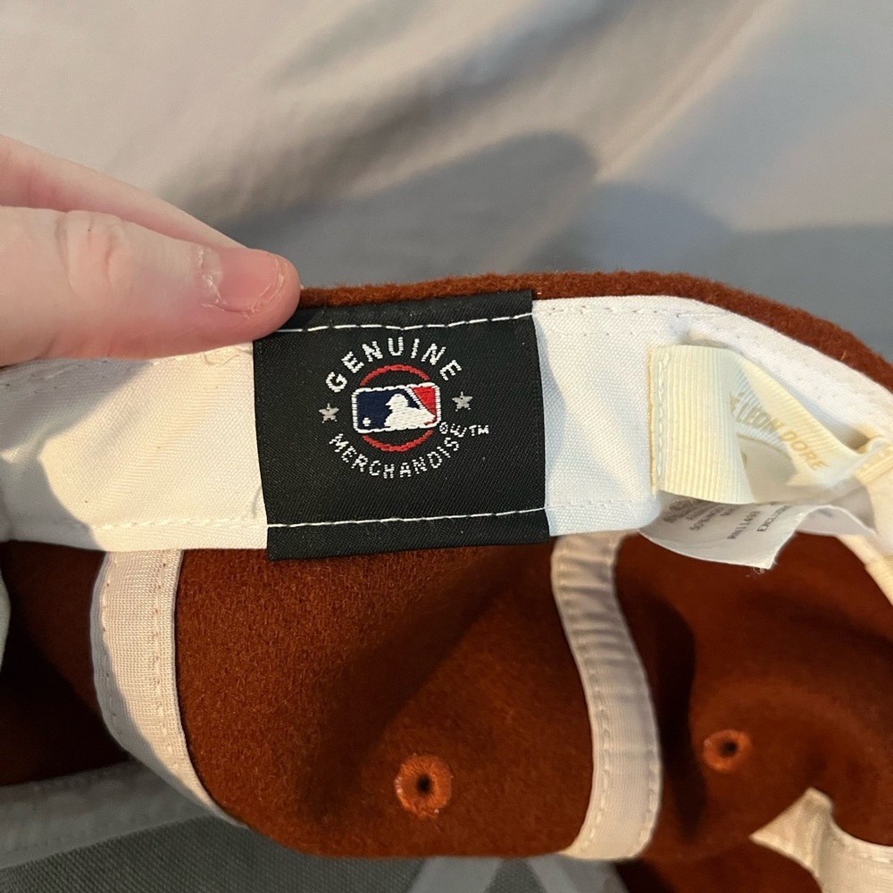 Aime Leon Dore Burnt Orange Cap with White NYY Logo - Picture 8 of 10